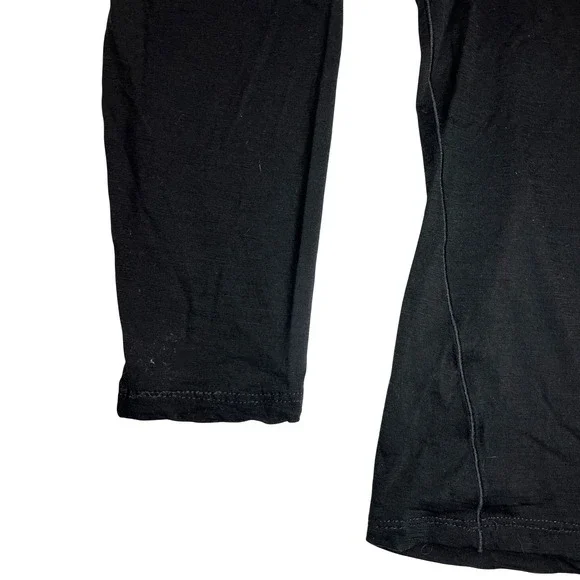 Smartwool Merino Wool Base Layer Top XL Black Long Sleeve EUC - Picture 4 of 7